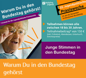 Flyer Junge Stimmen in den Bundestag