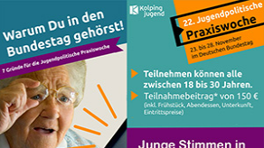 Flyer Junge Stimmen in den Bundestag